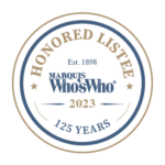 Honored Listee Badge from Who's Who in America